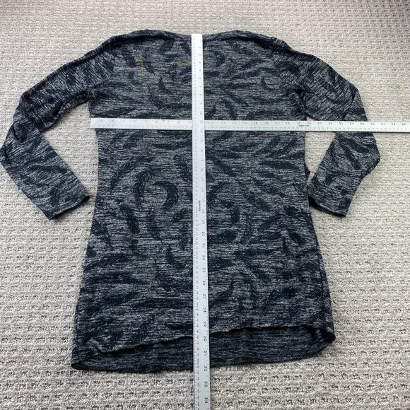 Thyme Maternity Long Sleeve Shirt Women Size Extra Large XL Gray Baby Bump - Picture 6 of 8